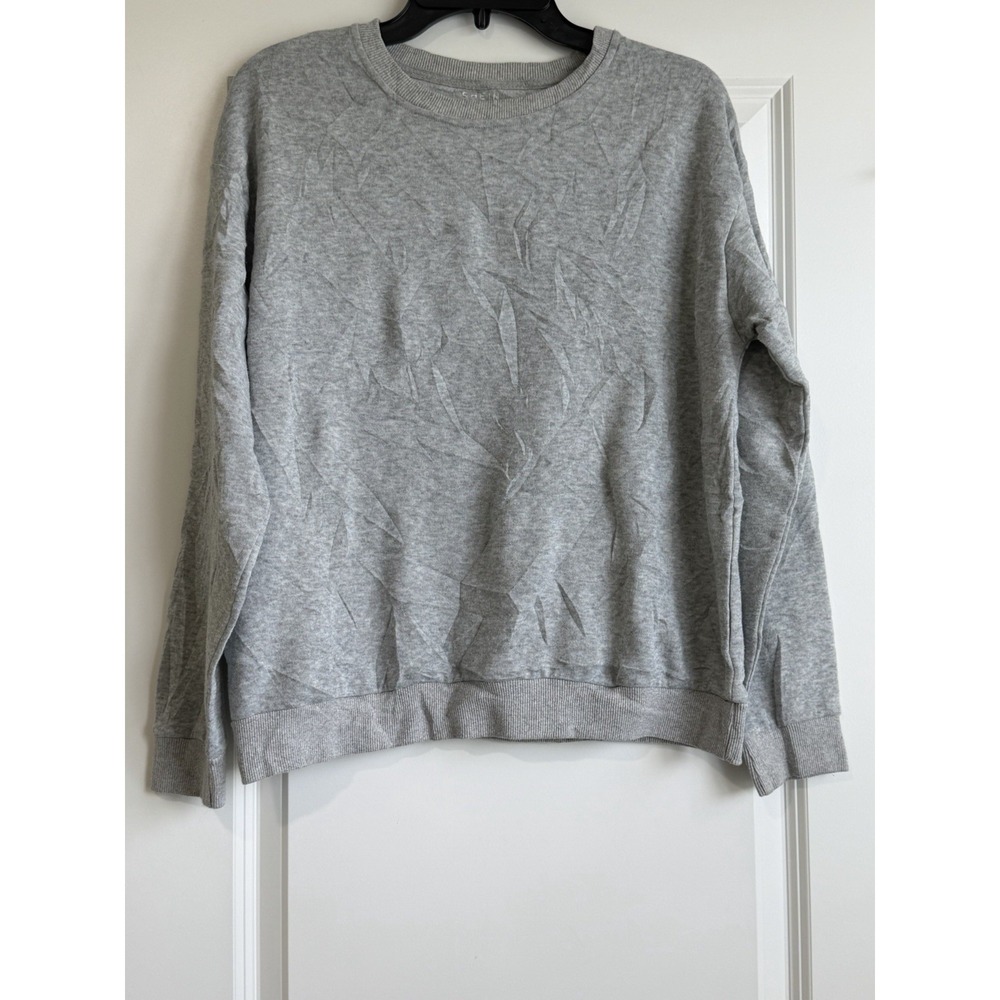 SHEIN Women's Casual Heather Gray Crewneck Sweatshirt Size Medium